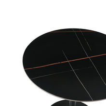 Load image into Gallery viewer, Tulesso Round Dining Table 80x75cm - Golden Black