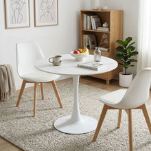 Load image into Gallery viewer, Tulesso Round Dining Table 90x75cm - Snow White