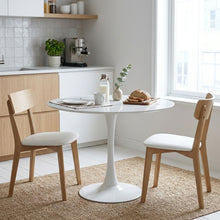 Load image into Gallery viewer, Tulesso Round Dining Table 90x75cm - Snow White