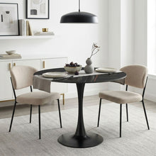 Load image into Gallery viewer, Tulesso Round Dining Table 90x75cm - Golden Black