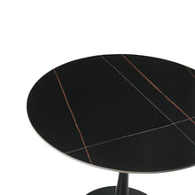 Load image into Gallery viewer, Tulesso Round Dining Table 90x75cm - Golden Black