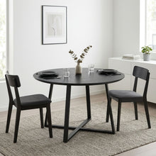 Load image into Gallery viewer, Crastin Round Dining Table 120x75cm - Black