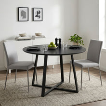 Load image into Gallery viewer, Crastin Round Dining Table 120x75cm - Black