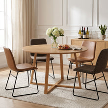 Load image into Gallery viewer, Crastin Round Dining Table 120x75cm - Oak