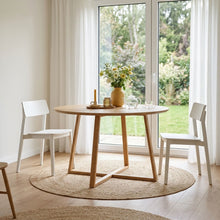 Load image into Gallery viewer, Crastin Round Dining Table 120x75cm - Oak