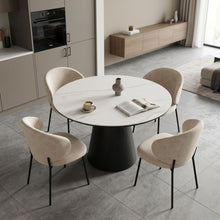 Load image into Gallery viewer, Consera 120cm Ceramic Round Dining Table - White