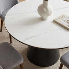 Load image into Gallery viewer, Consera 120cm Ceramic Round Dining Table - White
