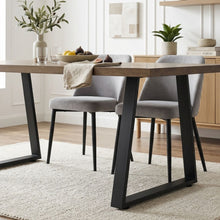 Load image into Gallery viewer, Varex Trapezoid Metal Dining Table Legs 45/67x72.5cm - Set of 2