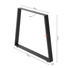 Load image into Gallery viewer, Varex Trapezoid Metal Dining Table Legs 65/90x72.5cm - Set of 2