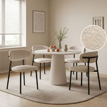 Load image into Gallery viewer, Curvano Fabric Dining Chair Set Of 4 - Beige
