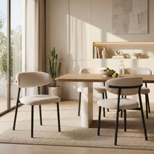 Load image into Gallery viewer, Curvano Fabric Dining Chair Set Of 4 - Beige