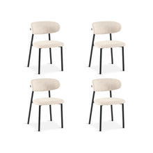 Load image into Gallery viewer, Curvano Fabric Dining Chair Set Of 4 - Beige