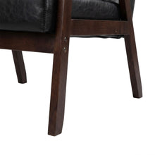 Load image into Gallery viewer, Ronan PU Armchair - Black