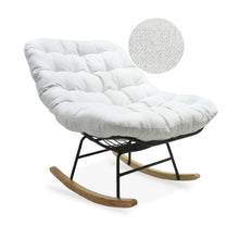 Load image into Gallery viewer, Naro Linen Rocking ArmChair - Beige