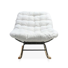 Load image into Gallery viewer, Naro Linen Rocking ArmChair - Beige