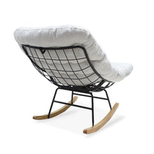 Load image into Gallery viewer, Naro Linen Rocking ArmChair - Beige