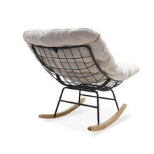 Load image into Gallery viewer, Naro Linen Rocking Armchair - Brown