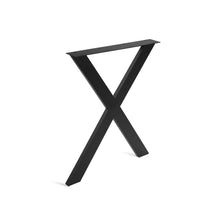 Load image into Gallery viewer, Varex X-Shape Metal Dining Table Legs 60x71cm - Set of 2