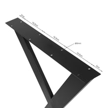 Load image into Gallery viewer, Varex X-Shape Metal Dining Table Legs 60x71cm - Set of 2