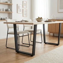 Load image into Gallery viewer, Varex Trapezoid Metal Dining Table Legs 65/45x72.5cm - Set of 2
