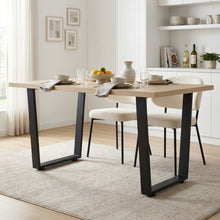 Load image into Gallery viewer, Varex Trapezoid Metal Dining Table Legs 65/45x72.5cm - Set of 2