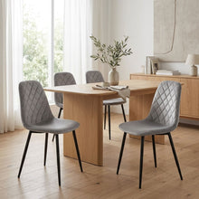 Load image into Gallery viewer, Sera Velvet Dining Chair - Set Of 4 - Light Grey