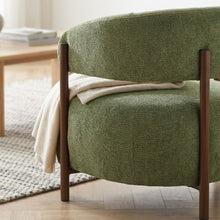 Load image into Gallery viewer, Elow Velvet Armchair - Olive Green