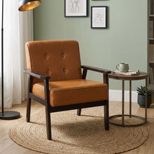 Load image into Gallery viewer, Ronan PU Armchair - Brown
