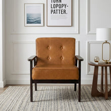 Load image into Gallery viewer, Ronan PU Armchair - Brown