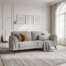 Load image into Gallery viewer, Brulo Linen 3 Seater Sofa - Light Grey