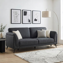 Load image into Gallery viewer, Brulo Linen 3 Seater Sofa - Dark Grey