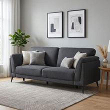 Load image into Gallery viewer, Brulo Linen 3 Seater Sofa - Dark Grey