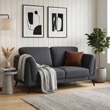 Load image into Gallery viewer, Brulo Linen 2 Seater Sofa - Dark Grey