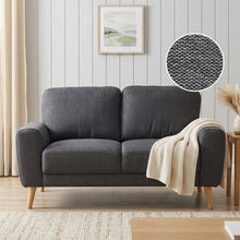 Load image into Gallery viewer, Suki Linen 2 Seater Sofa - Dark Grey