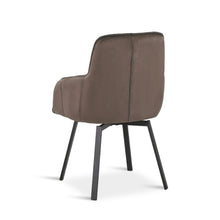 Load image into Gallery viewer, Elora Swivel Velvet Dining Chair - Set of 2 - Brown