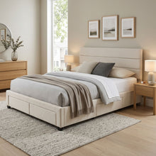 Load image into Gallery viewer, Arbor Super King Bed Frame with 4 Drawers - Beige