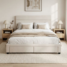 Load image into Gallery viewer, Arbor Super King Bed Frame with 4 Drawers - Beige