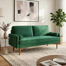 Load image into Gallery viewer, Alaina Velvet 3 Seater Sofa - Green