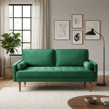 Load image into Gallery viewer, Alaina Velvet 3 Seater Sofa - Green