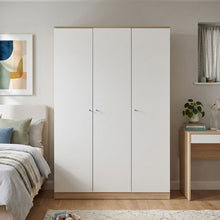 Load image into Gallery viewer, Ellis 3 Door Wardrobe - Oak + White