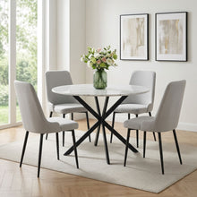 Load image into Gallery viewer, Oliro Linen Dining Chair - Set of 4 - Light Grey