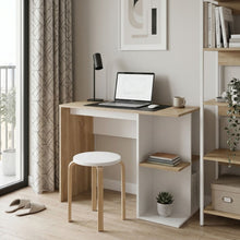 Load image into Gallery viewer, Brian 100cm Computer Desk - Oak + White