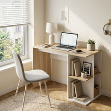 Load image into Gallery viewer, Brian 100cm Computer Desk - Oak + White