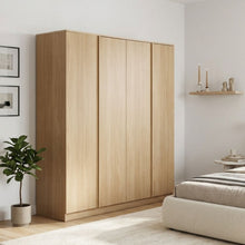 Load image into Gallery viewer, Benny 4 Door Wardrobe - Light Teak