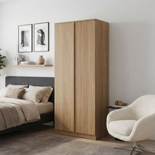 Load image into Gallery viewer, Benny 2 Door Wardrobe - Light Teak