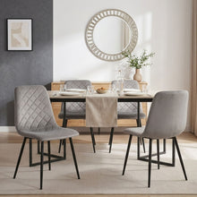 Load image into Gallery viewer, Fika Velvet Dining Chair - Set of 4 - Grey
