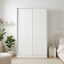 Load image into Gallery viewer, Tonto 120cm Wardrobe With Sliding Doors - White