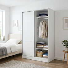 Load image into Gallery viewer, Tonto 120cm Wardrobe With Sliding Doors - White