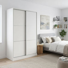 Load image into Gallery viewer, Tonto 120cm Wardrobe With Sliding Doors - White