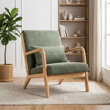 Load image into Gallery viewer, Taru Linen Armchair - Dark Green
